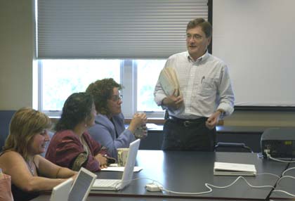 Peter Lord at a Metcalf Institute workshop a few years ago. (Photo from the Metcalf Institute)