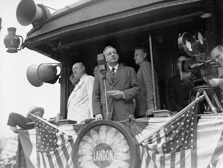 Alf Landon campaigning in 1936. ljworld.com
