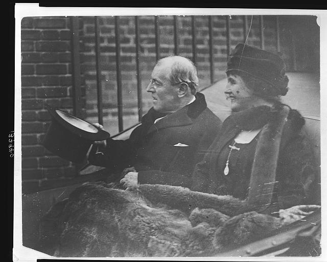 President Woodrow Wilson and his second wife