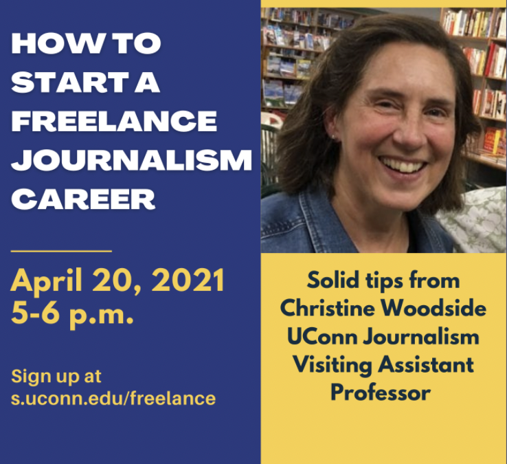 Tuesday, April 20: How to start a freelance career, 5-6 p.m.